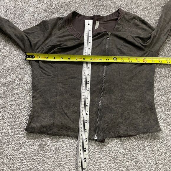 Miilla Outerwear Jacket Womens Medium Brown Full Zip Long Sleeve Stretch Casual - Picture 8 of 11